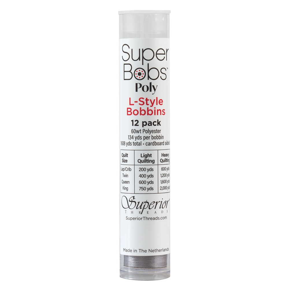 Super Bobs Poly 12 pk L-Style #622 Gray