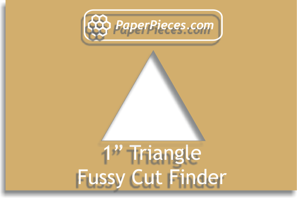 1" Equilateral Triangle - Fussy Cut Finder