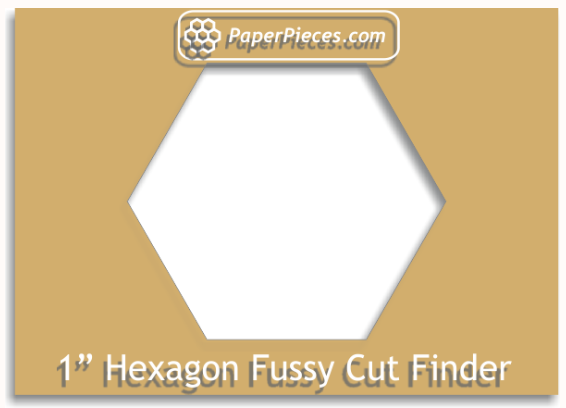 1" Hexagon - Fussy Cut Finder