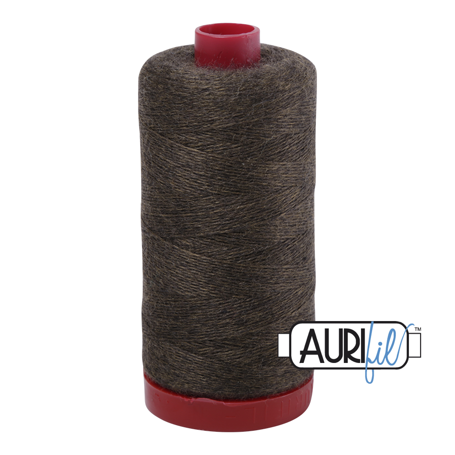 12 wt Lana Wool large spool - 8078 Khaki Melange