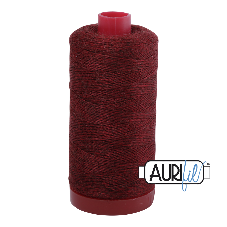 12 wt Lana Wool large spool - 8089 Cranberry Melange