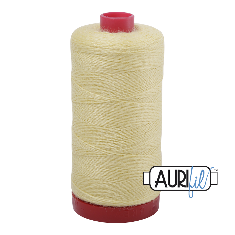 12 wt Lana Wool large spool - 8115 Light Lemon