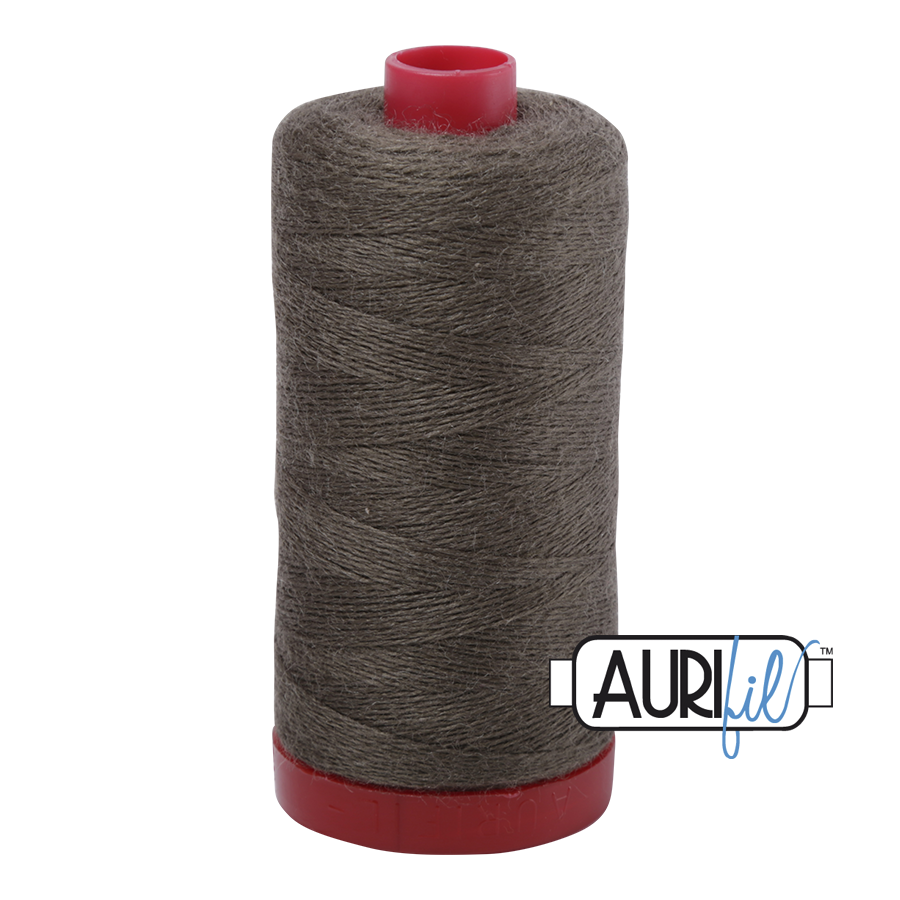 12 wt Lana Wool large spool - 8365 Olive Grey
