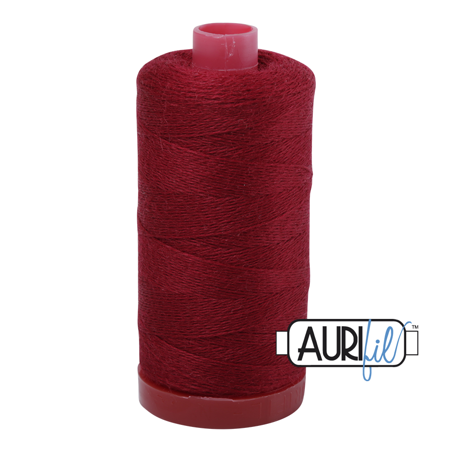 12 wt Lana Wool large spool - 8403 Dark Raspberry
