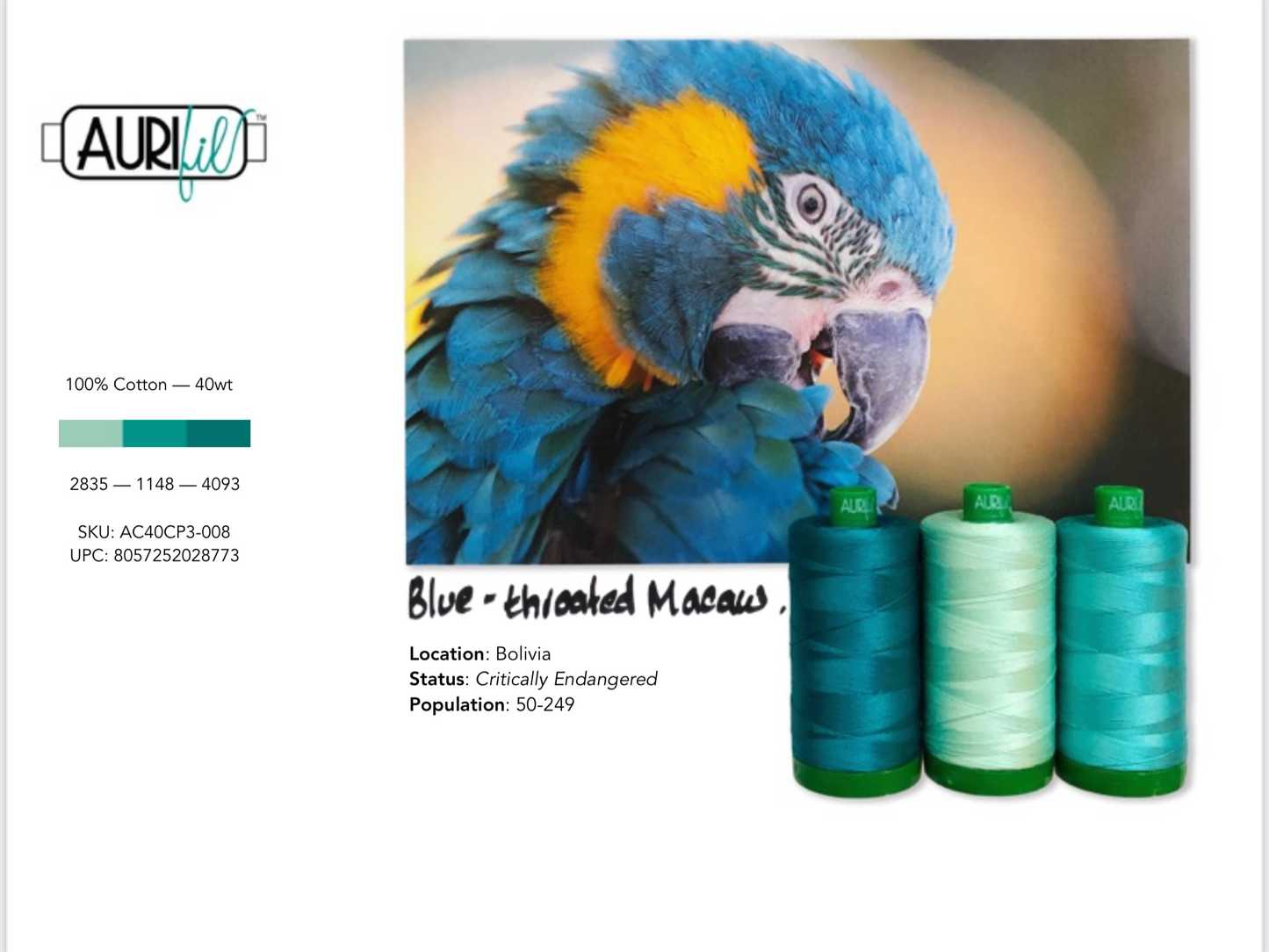 Blue-Throated Macaw Colour Builder