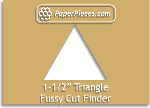 Equilateral Triangle 1 1/2" Fussy Cut Finder
