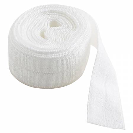 Fold Over Elastic 20mm- 2 yds - White