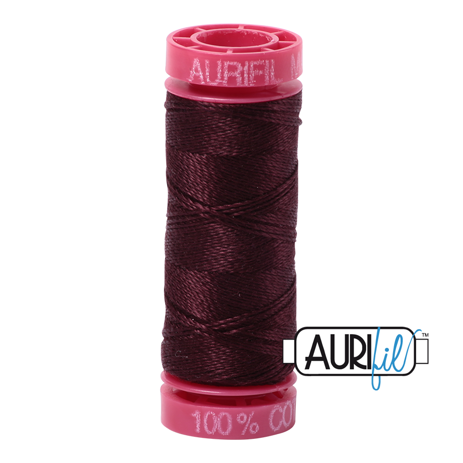 Mako 12 wt Cotton Small Spool 2468 Dark Wine