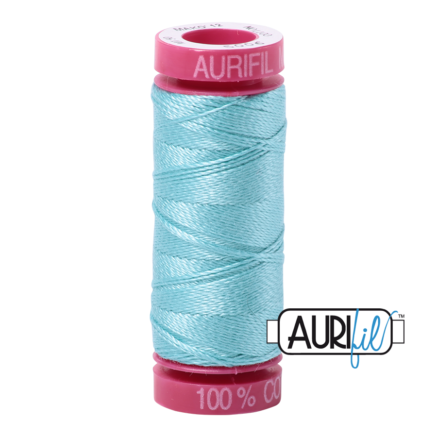 Mako 12 wt Cotton Small Spool 5006 Light Turquoise