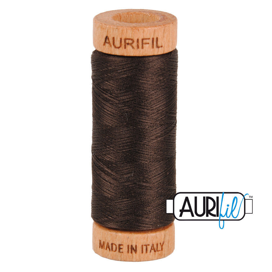 Mako 80 wt cotton 1130 Very Dark Bark