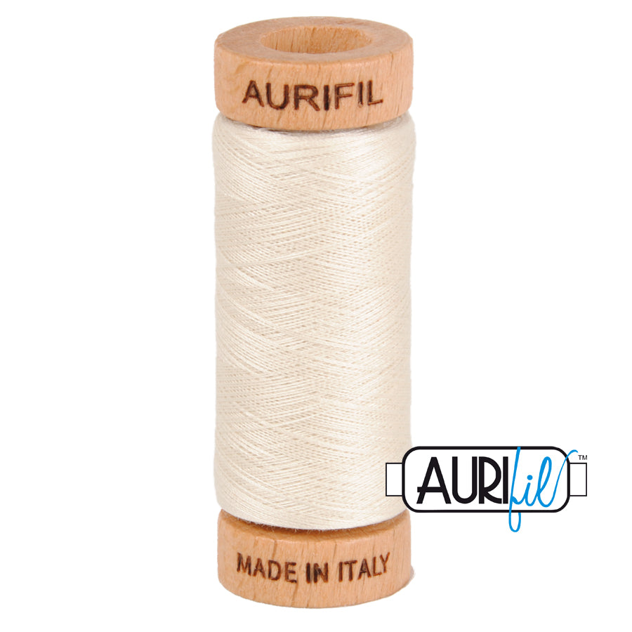 Mako 80 wt cotton 2309 Silver White
