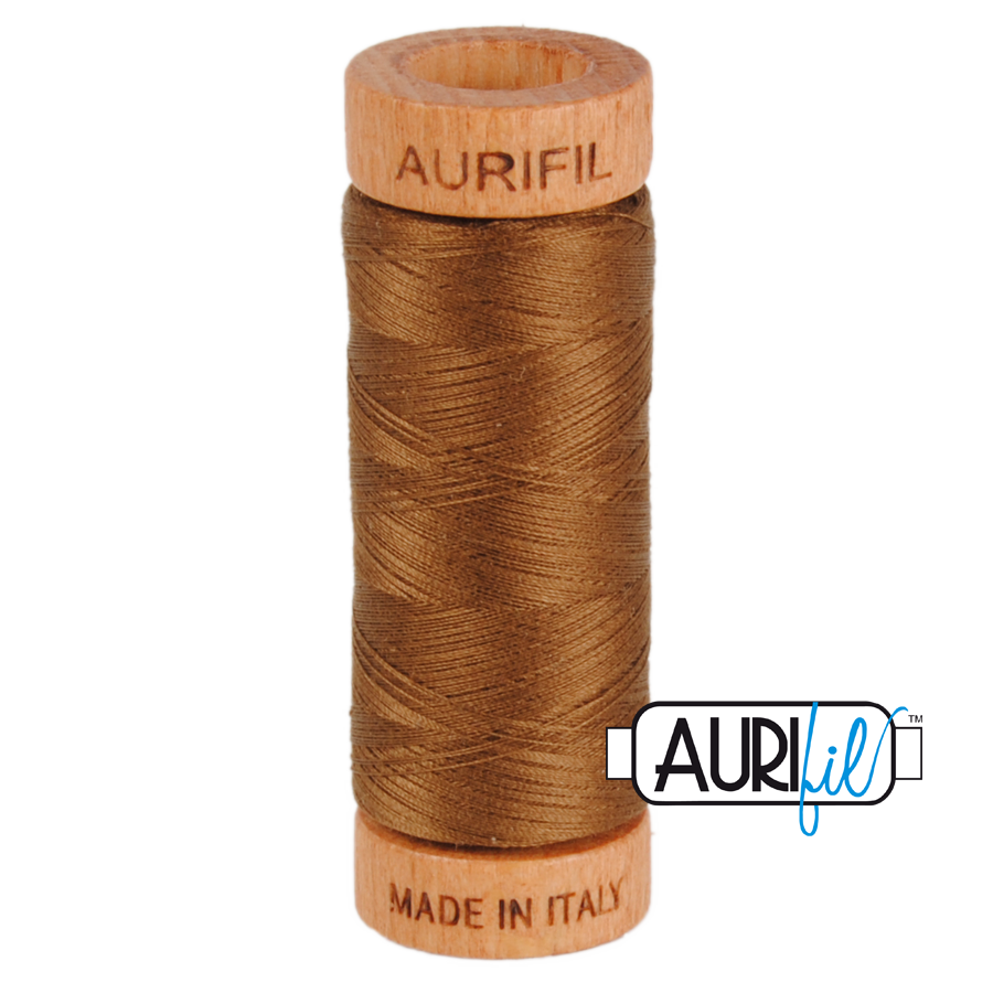 Mako 80 wt cotton 2372 Dark Antique Gold