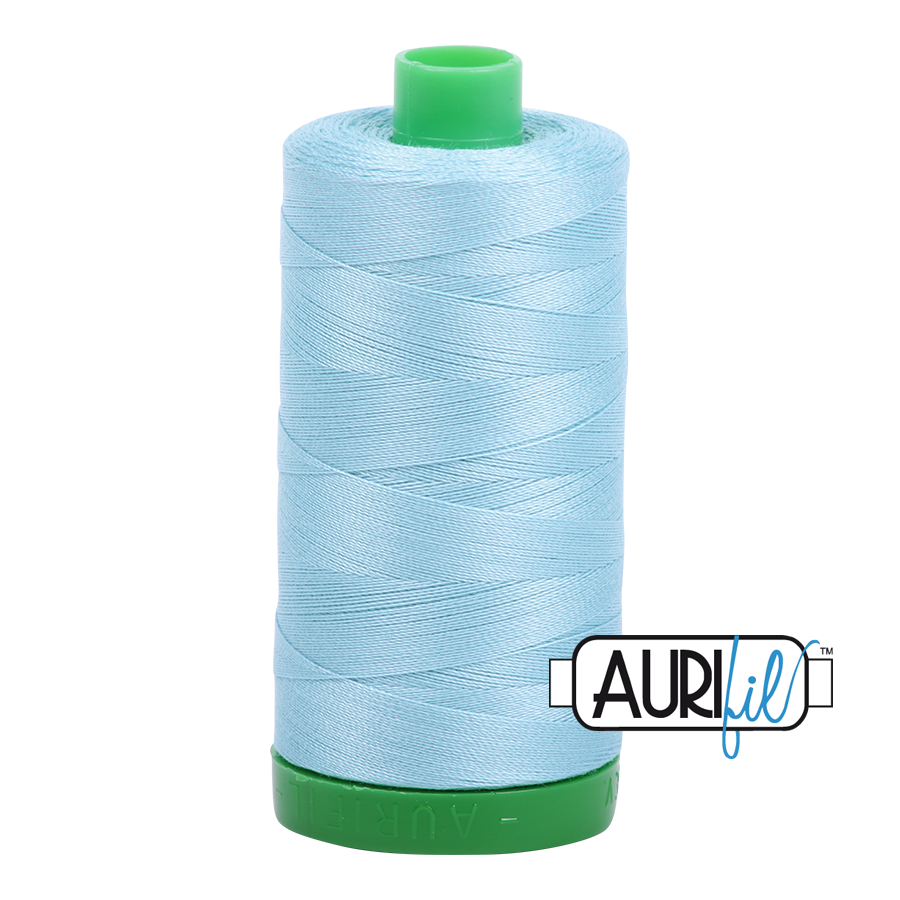 Mako 40 wt cotton 2805 Light Grey Turquoise