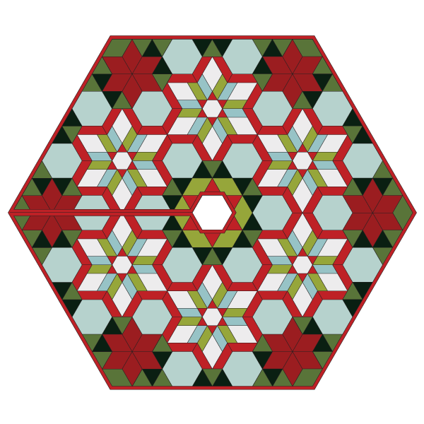 Poinsettia Tree Skirt - Acrylic Templates