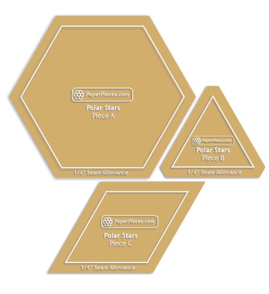Polar Star 3 Piece Acrylic Template Set *** Discontinued ***