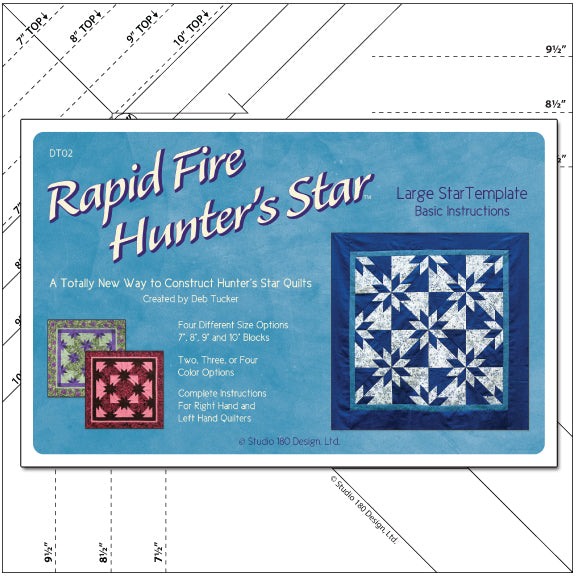 Rapid Fire Hunter's Star - Large Star Ruler - Studio 180 Design