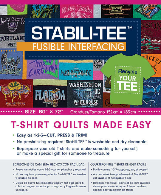 Stabili-TEE Fusible Interfacing 60" x 72" pack