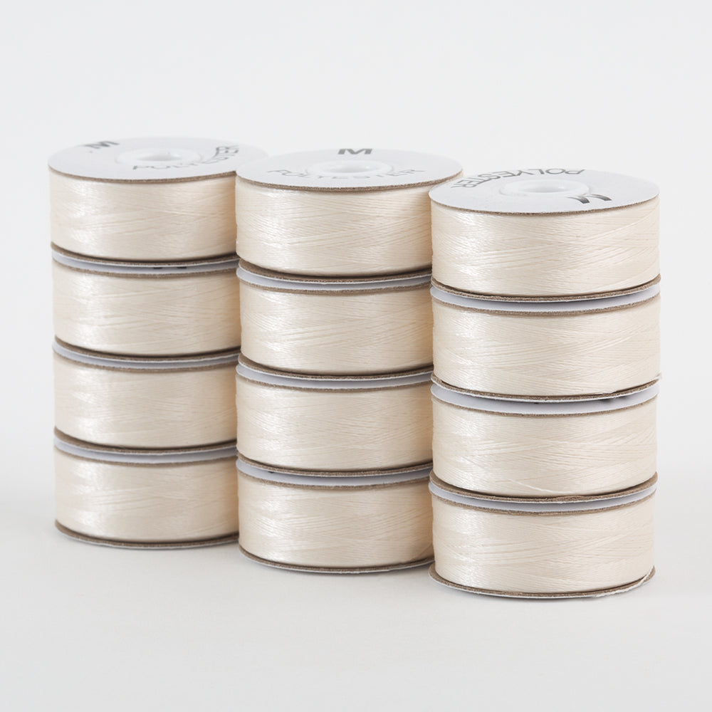 Super Bobs Poly 12 pk M-Style #655 Off White