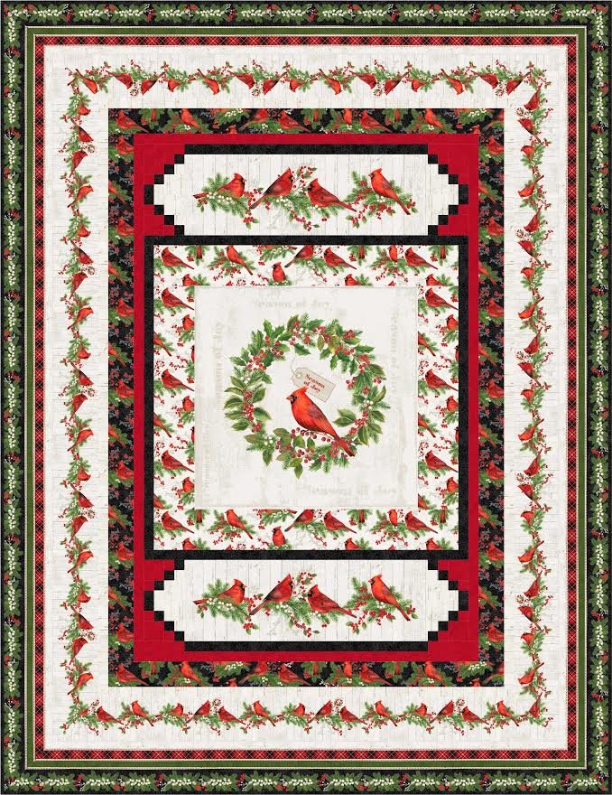Cardinal Wreath - The Fabric Addict