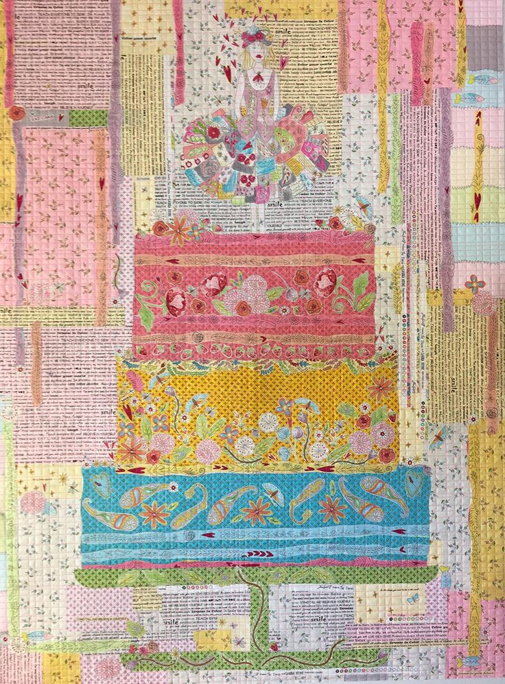 Eat Cake Collage Pattern