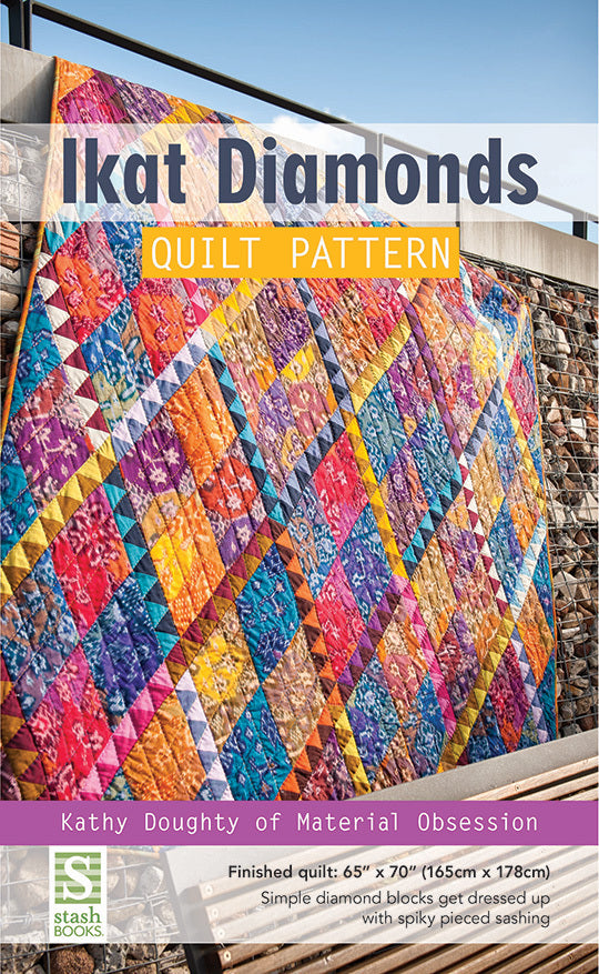 IKAT Diamonds Quilt Pattern