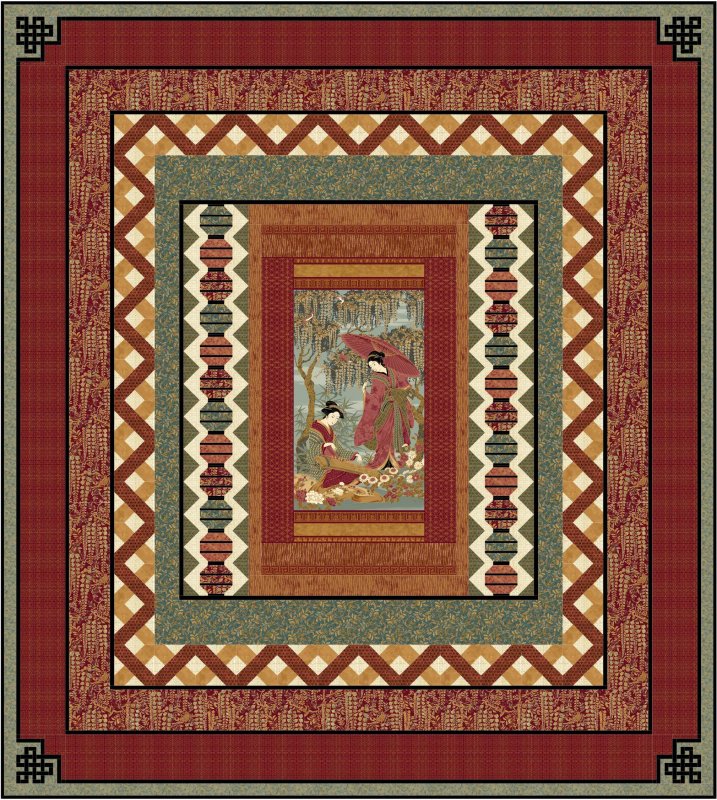 Oriental Garden - The Fabric Addict