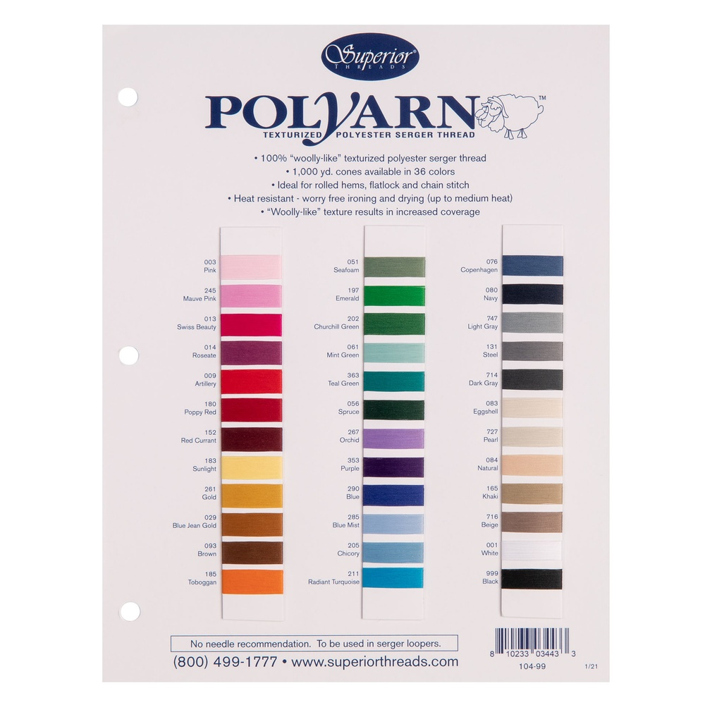 POLYARN Color Card