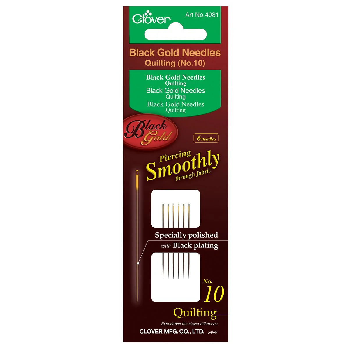 Black Gold Hand Sewing Needles (Quilting)