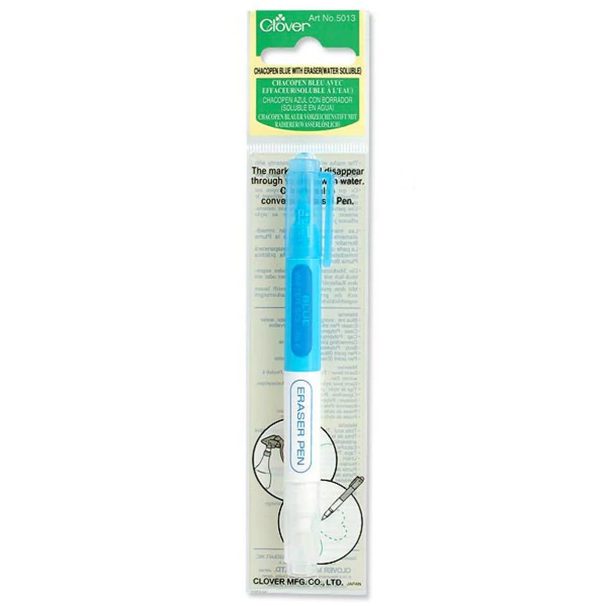 Chacopen Blue With Eraser (Water Soluble)