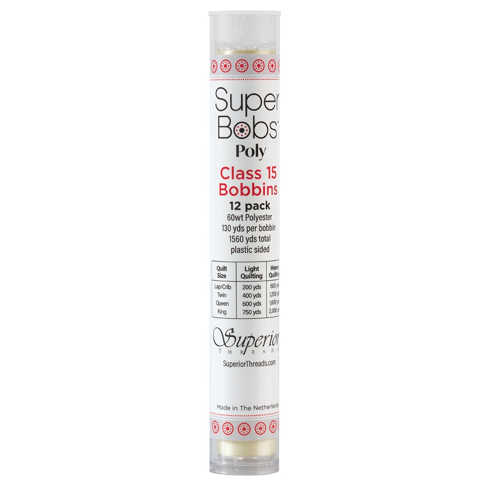 Super Bobs Poly 12 pk Class 15 #651 Ivory