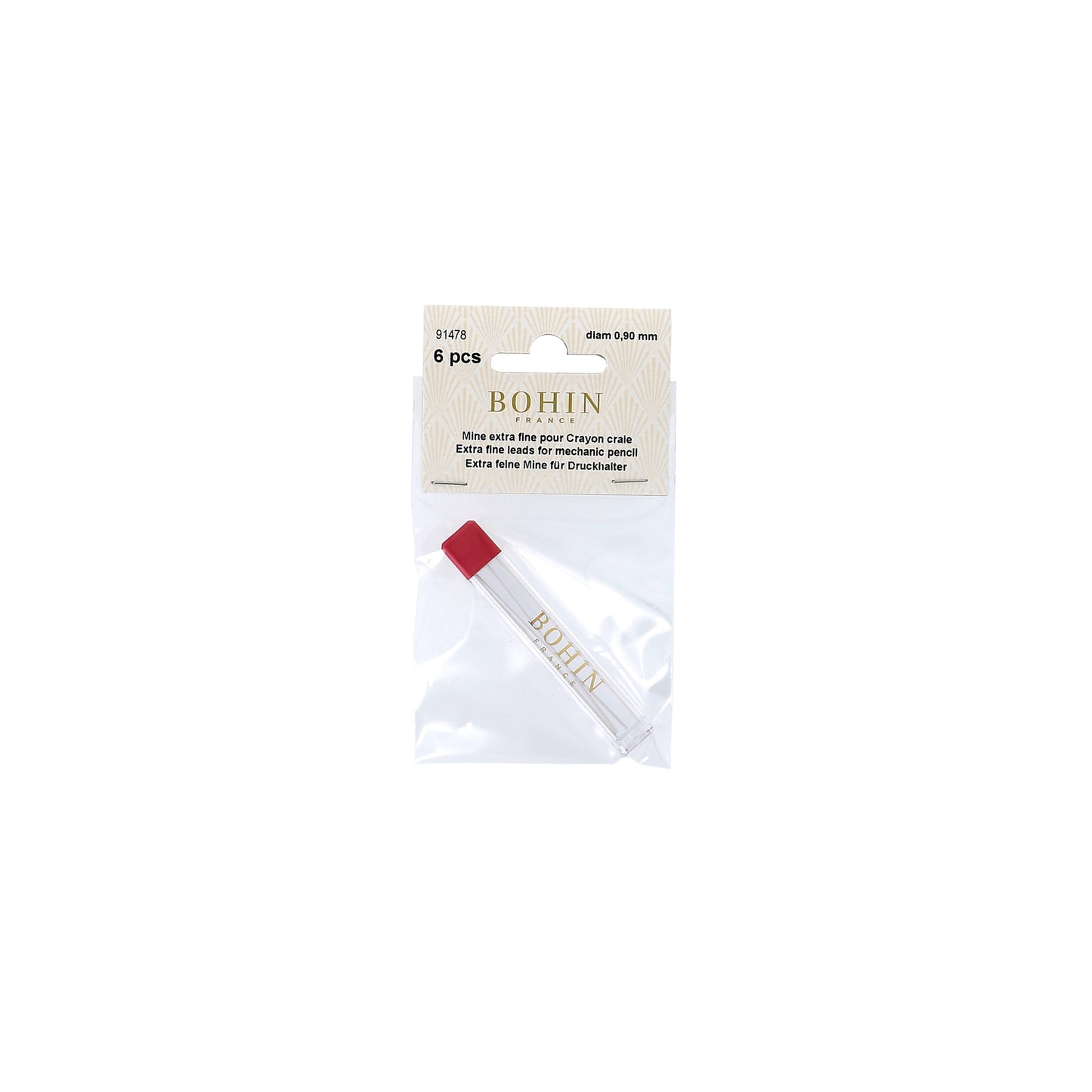Mechanical Chalk Pencil Refill Lead 0.9mm - Assorted Colours