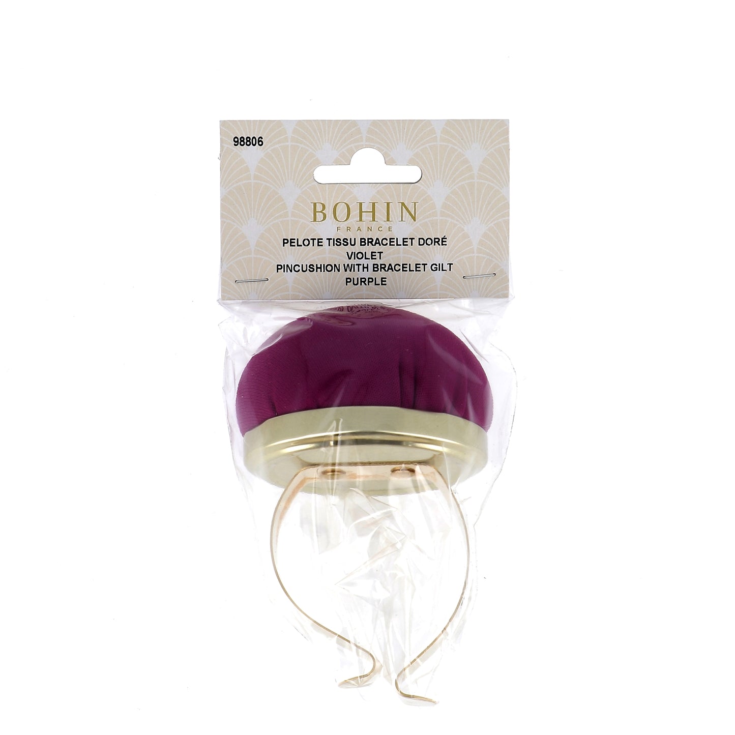 Pincushion - Purple with Metal Bracelet