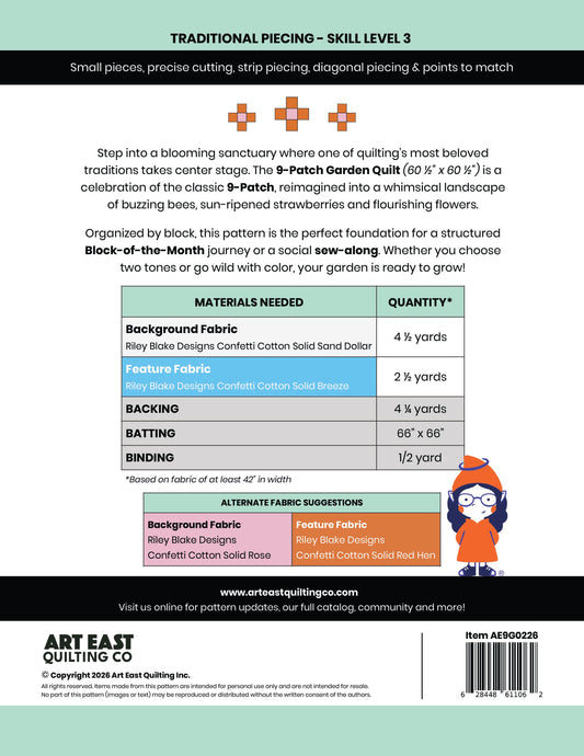 PRE-ORDER: 9-Patch Garden Quilt