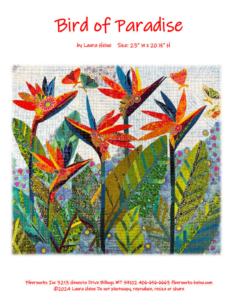 Bird of Paradise Collage Pattern