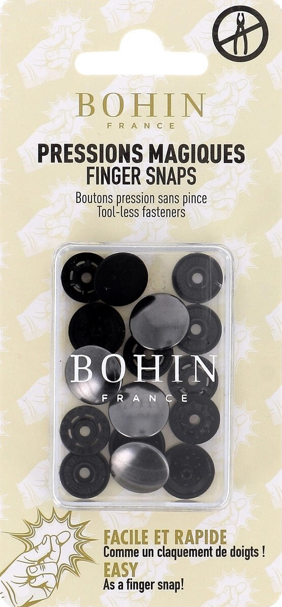 Metal Finger Snaps - Gunmetal