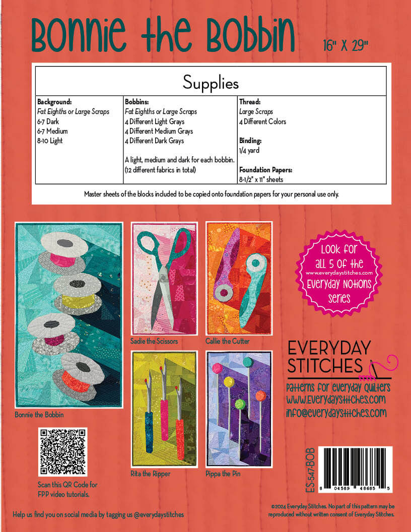 Bonnie the Bobbin pattern - Everyday Stitches