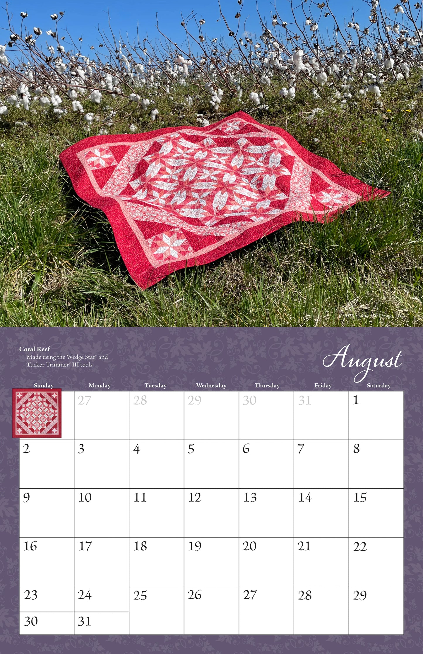 PRE-ORDER: 2026 A Year of Quilts Calendar - Studio 180 Design