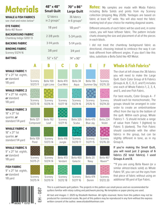 PRE-ORDER: Whale Watching Quilt Pattern