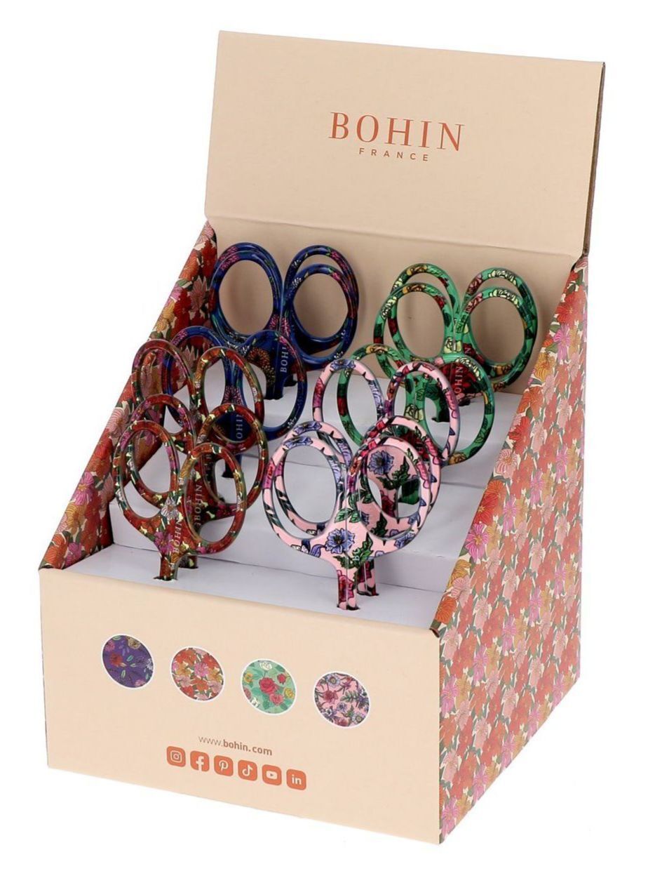 Fancy Embroidery Scissors Blossom Collection - Display Case - Bohin