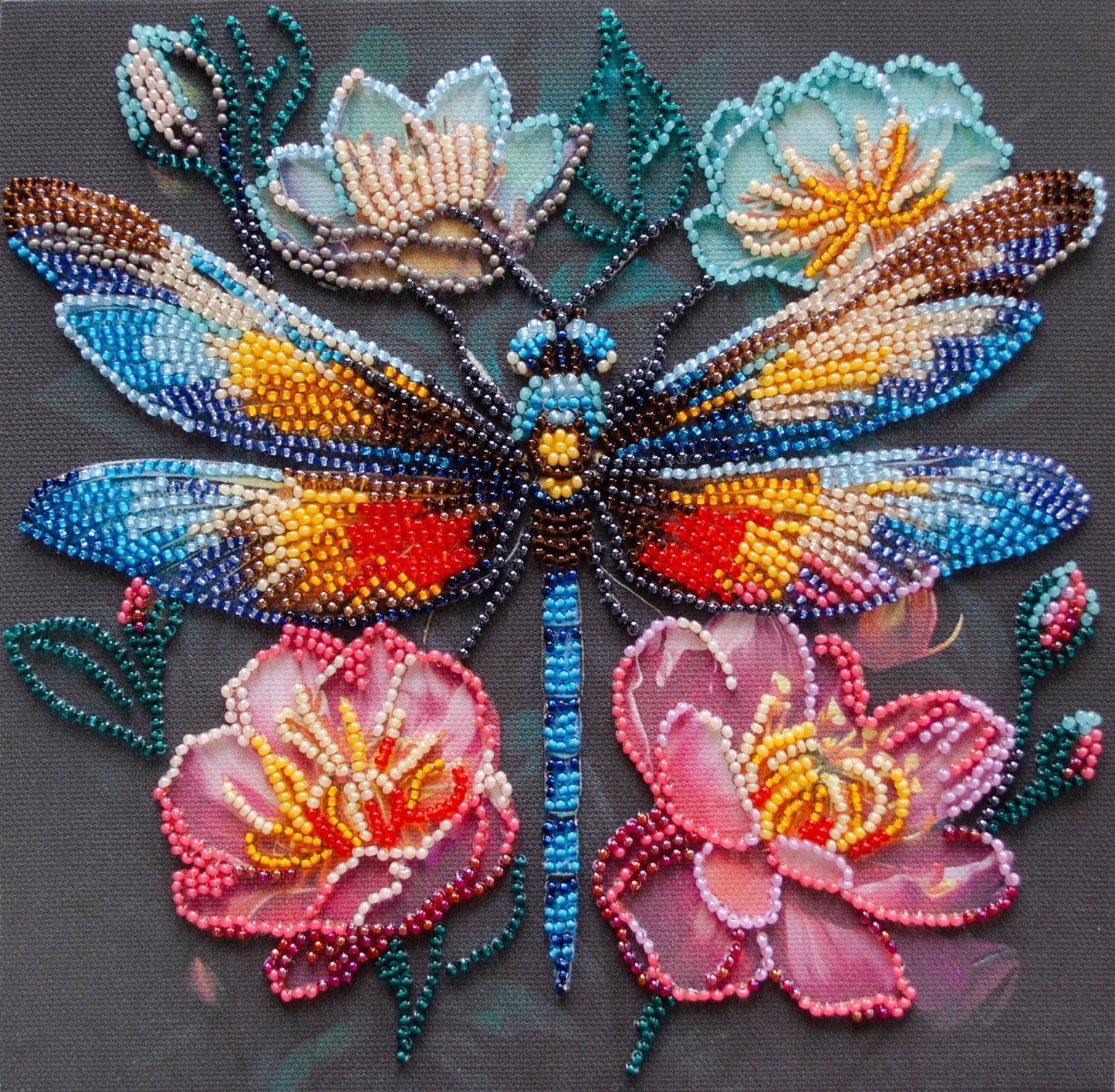 Flickering Wings Beaded Embroidery Kit - Abris Art