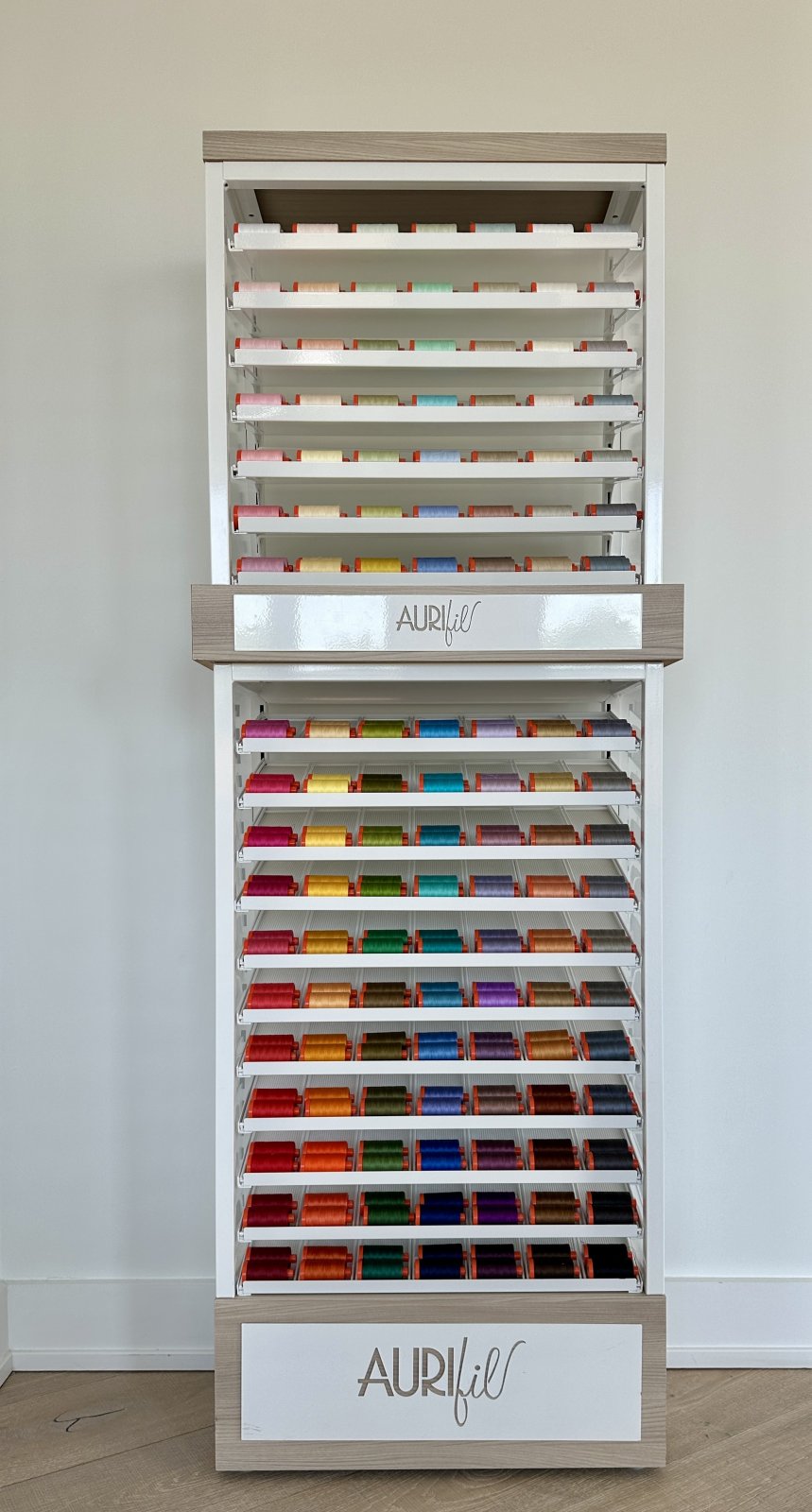 A Custom Alto/Basso/Forte Aurifil Display Unit