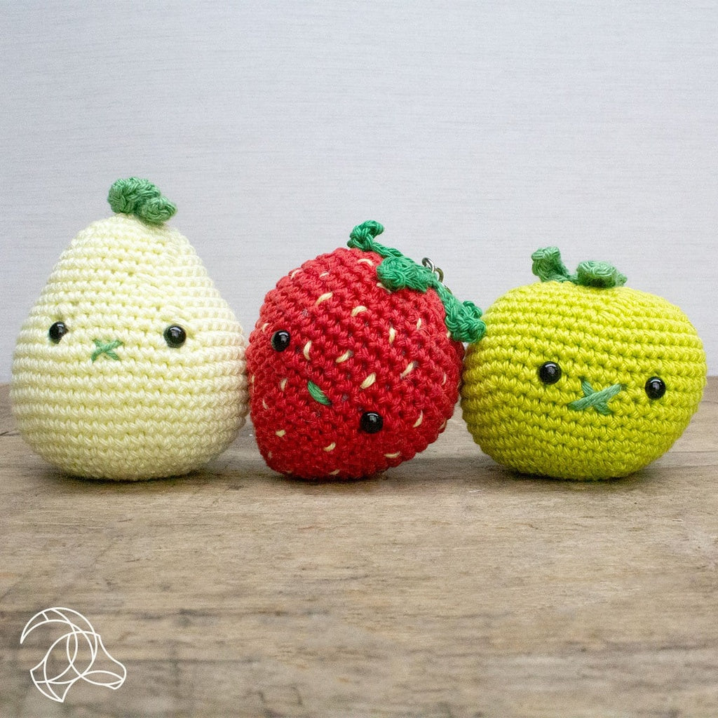 Strawberry Bag Pendant Crochet Kit