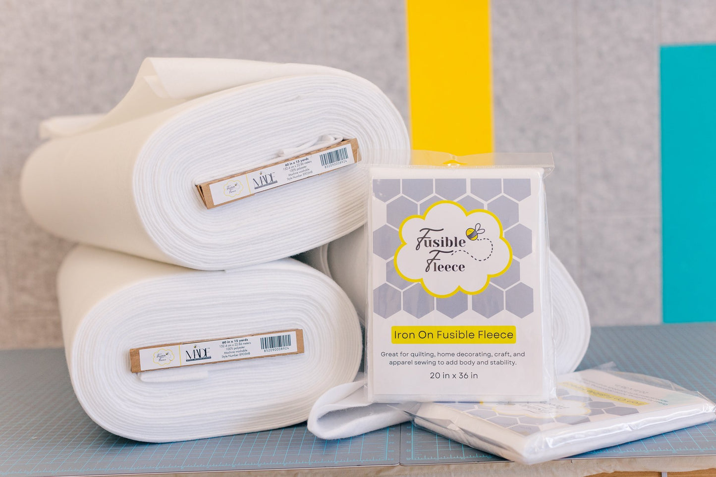 Fusible Fleece Bolt 60" x 15 yds - Made Exclusive