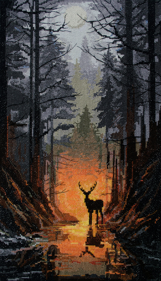 Guardian of the Forest Cross-stitch Kit - Abris Art