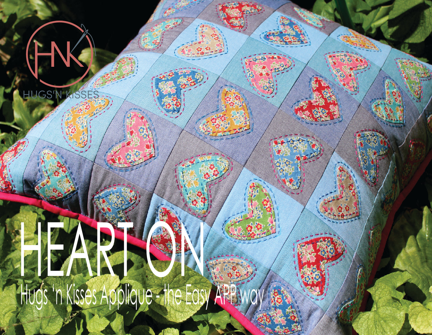 Heart On Postcard Pattern and Template - Hugs 'n Kisses