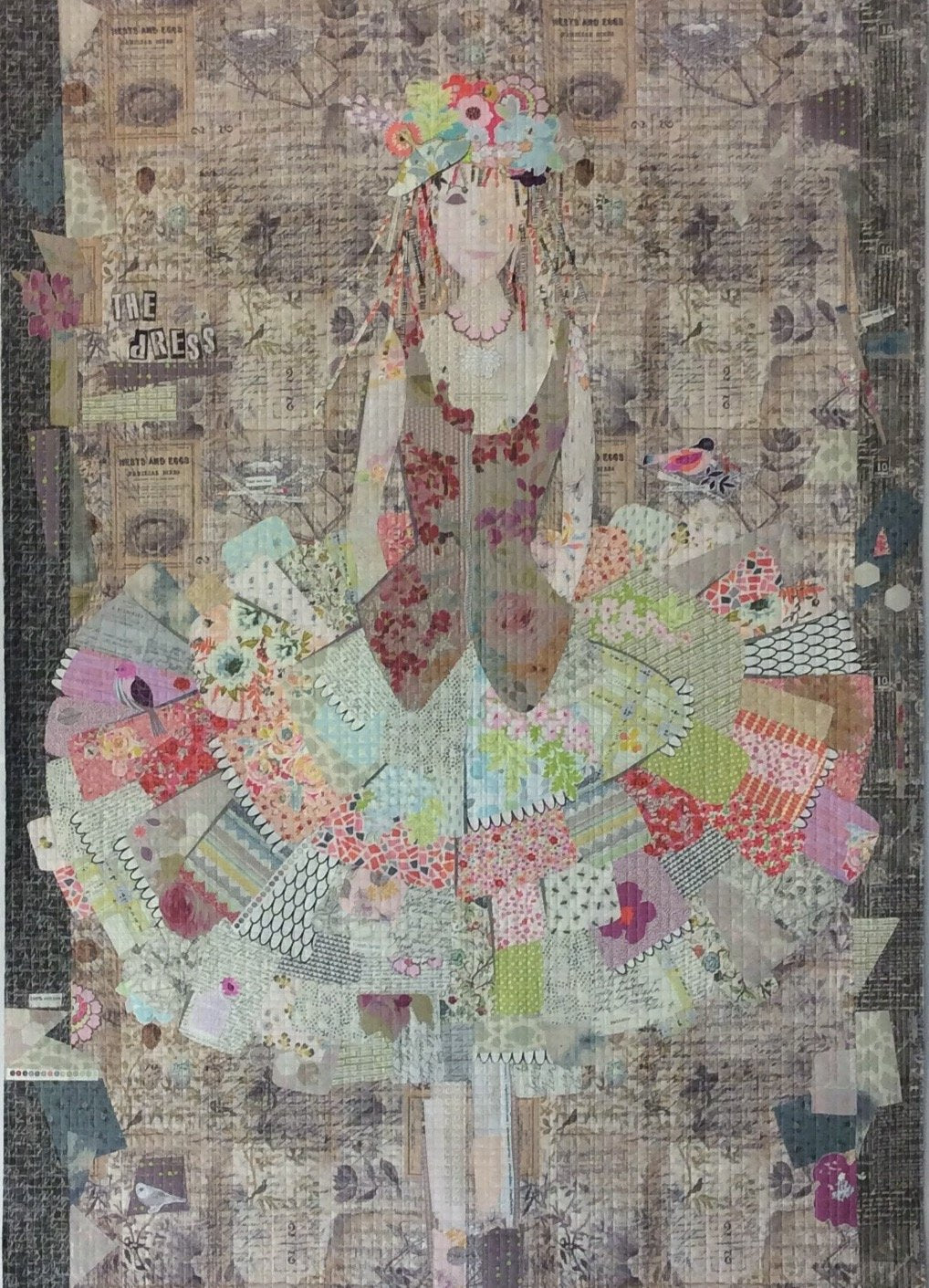 The Dress Collage Pattern