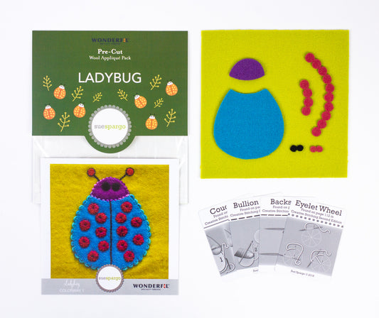 Sue Spargo Pre-Cut Wool Kit - Ladybug