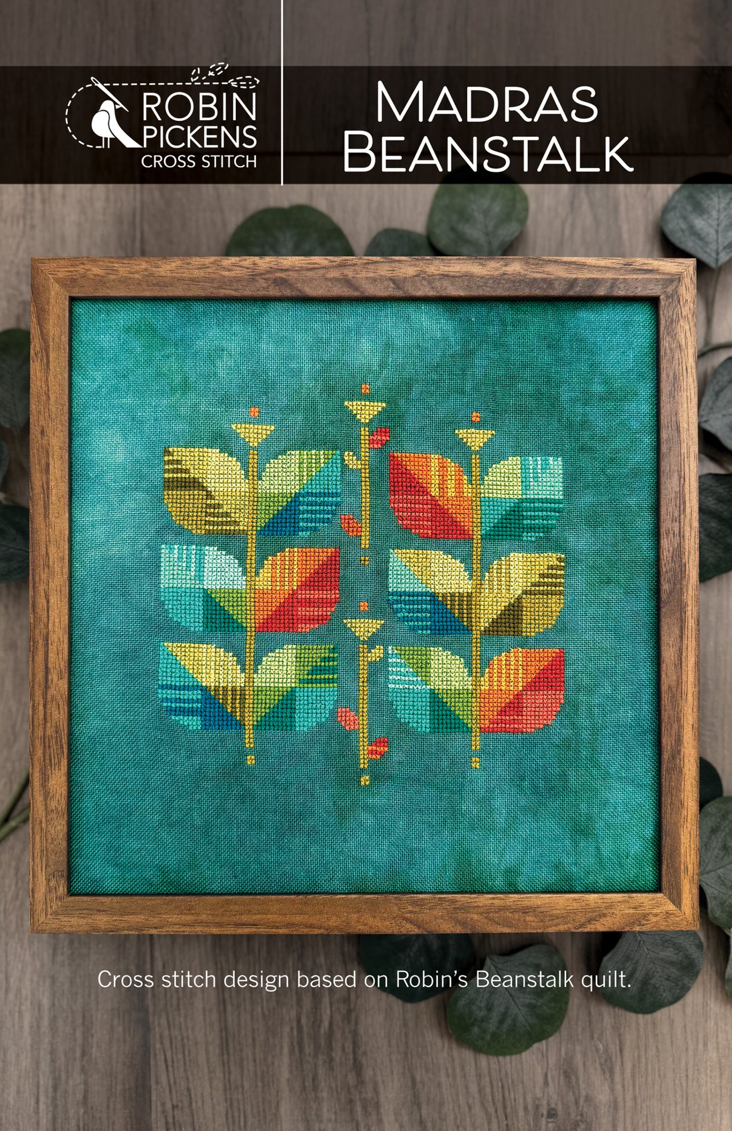 Madras Beanstalk Cross Stitch Pattern - Robin Pickens