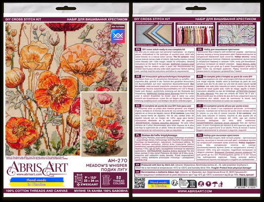 Meadow's Whisper Cross Stitch Kit - Abris Art