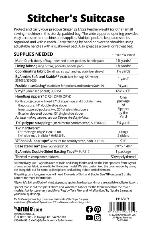 PRE-ORDER: Stitcher's Suitcase Pattern